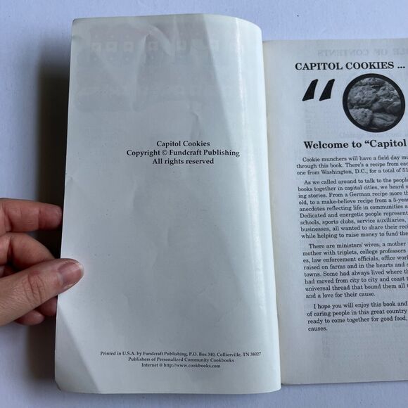 Vintage Cookbook Capitol Cookies Munch Your Way Across the USA Paperback - Picture 2 of 10
